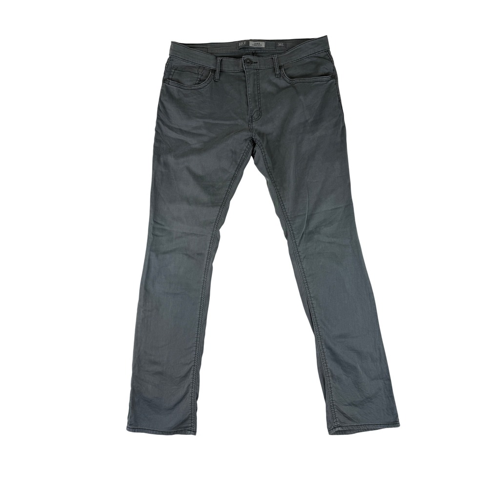 BKE Jake Straight Casual Pants Mens 36L Gray Chino Stretch FPPP6626L